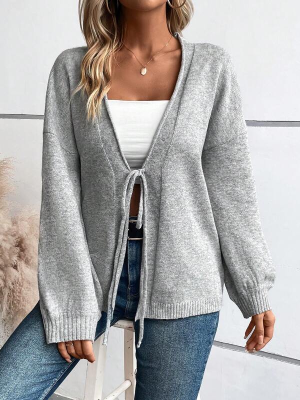 Abbey | Chic Plain Cardigan