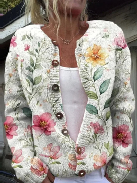 Alayna | Floral print cardigan